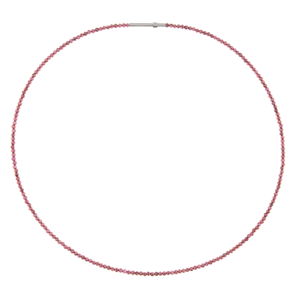 Ernstes Design, Collier, Kette, facettierter Granat K843